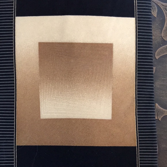 Gasparo Men’s Tie Geometrical Pattern Gold Grey Black - Picture 7 of 9